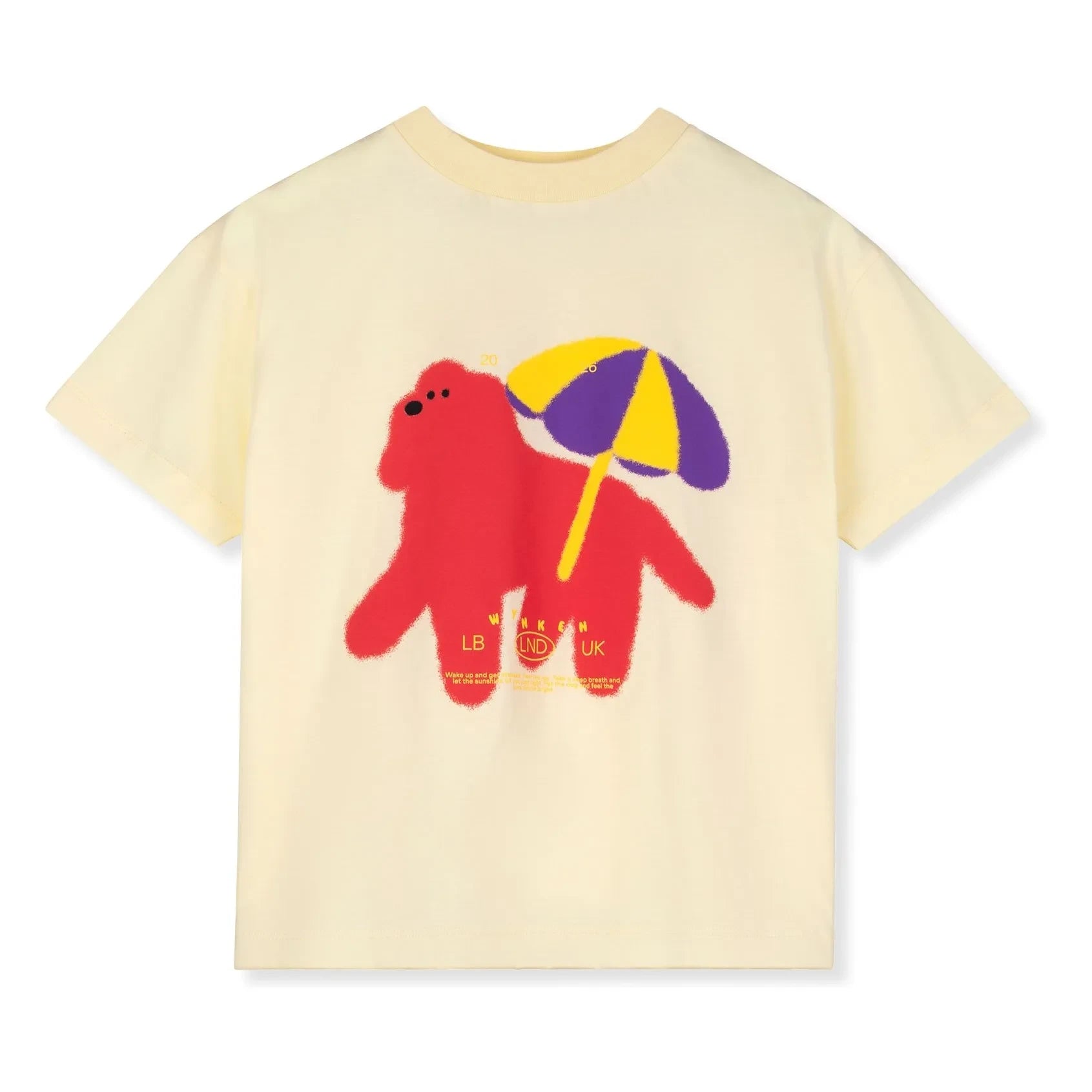Wynken - Camiseta de perro Algodón orgánico | Amarillo pálido