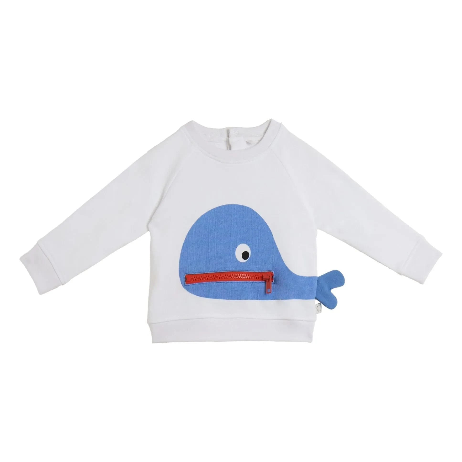 Stella McCartney Kids - Sudadera con cremallera de ballena | Blanco