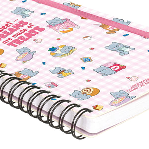Legami - A5 Çizgili Resimli Sert Kapaklı Defter - Minik Kedi - Spiral Ciltli