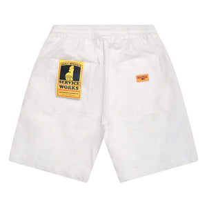 Service Works - Canvas Chef Shorts de Algodón Orgánico | Crudo