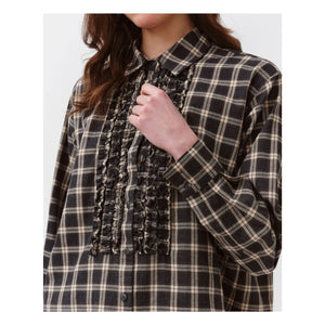 Diega - Blusa de algodón Castilana | Gris