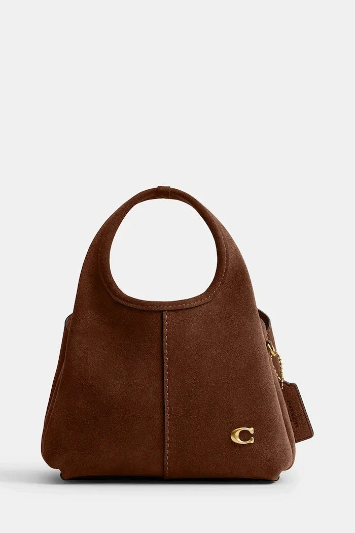 Bolso de hombro de ante Coach Lana 19 para mujer