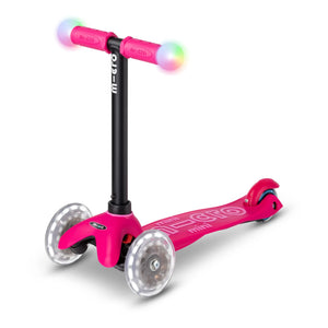 Patinete LED 3 en 1 Micro - Mini | Rojo Frambuesa