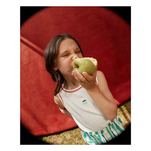 Goldie + Ace - Camiseta de tirantes acanalada Apple | Marfil