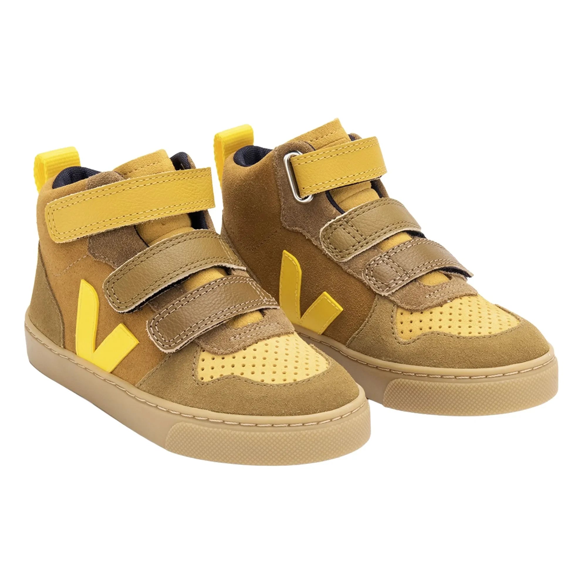 Veja - Zapatillas de deporte de ante V-10 Mid-Scratch | Camel