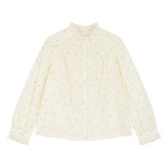 Bonpoint - Blusa Jorja de gasa de algodón | Blanco