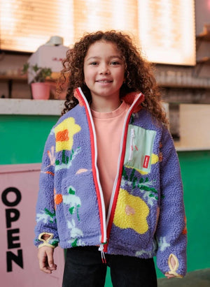 Hello Hossy - Chaqueta de forro polar con estampado floral | Mor