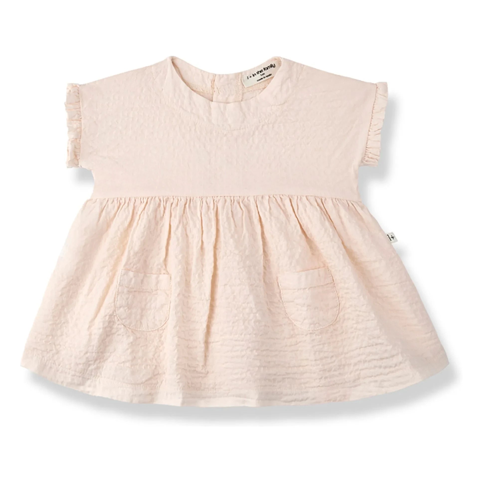 1+ in the family - Troya Seersucker dress | Beige pink