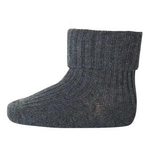 Mp Denmark - Calcetines de algodón acanalado | Gris oscuro