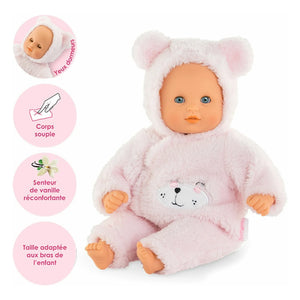 Corolle - Mi primera muñeca - Osito de Amor y accesorios | Rosa pálido