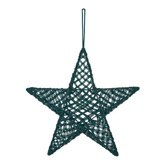 Numero 74 - Lámpara estrella de macramé | Azul Petróleo S022