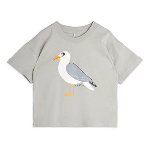 Mini Rodini - Camiseta Gaviota Algodón orgánico | Gris