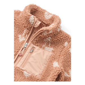 Liewood - Chaqueta Nolan Sherpa con fibras recicladas Corazones | Rosa