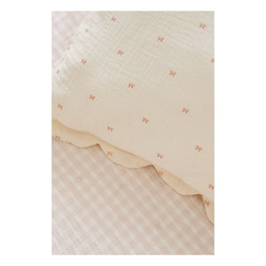 Soft Spot - Fundas de almohada de cinta de algodón orgánico - Juego de 2 | Crudo