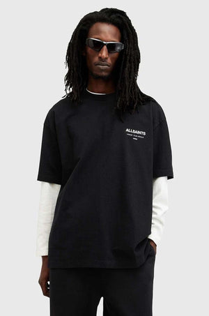 Camiseta extragrande de algodón para hombre AllSaints
