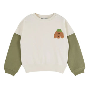 Emile et Ida - Sweat Dog Organik Pamuk | Ekru
