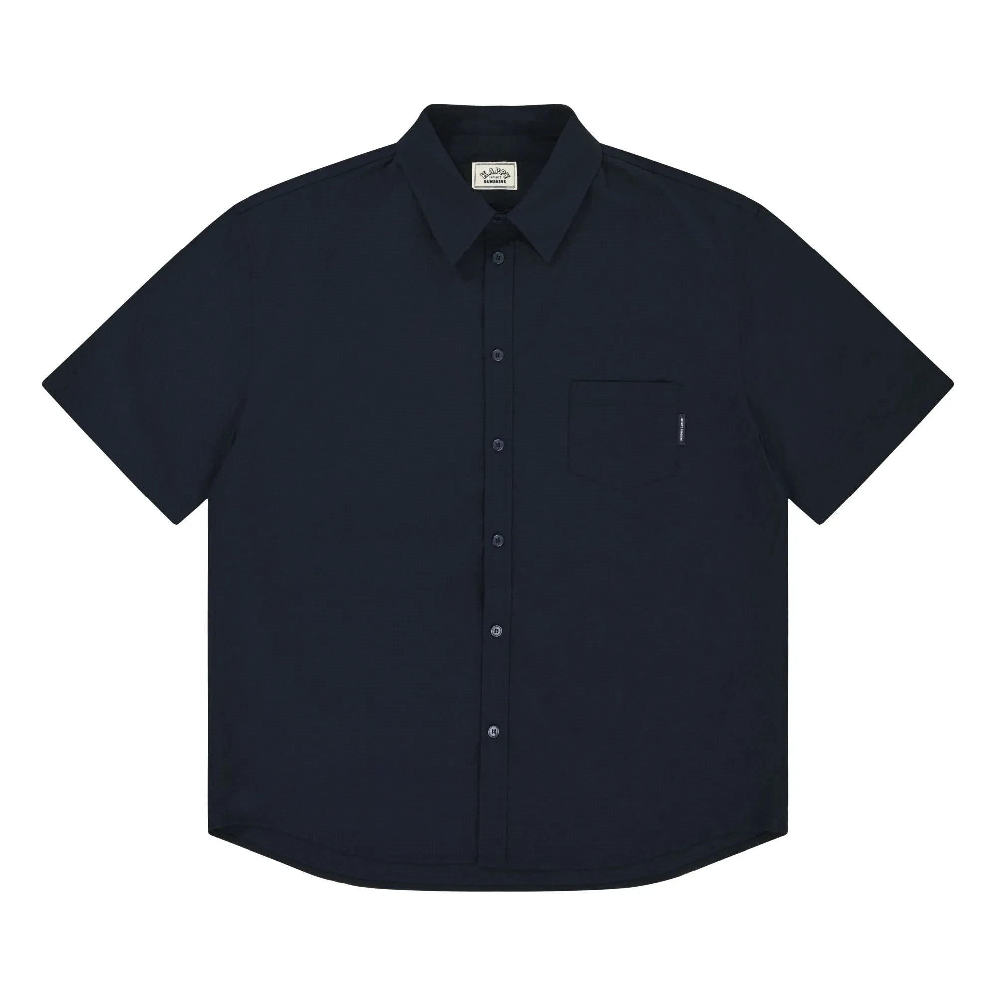 Kappy - Camisa a cuadros de seersucker | Azul marino