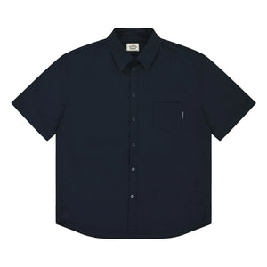 Kappy - Camisa a cuadros de seersucker | Azul marino