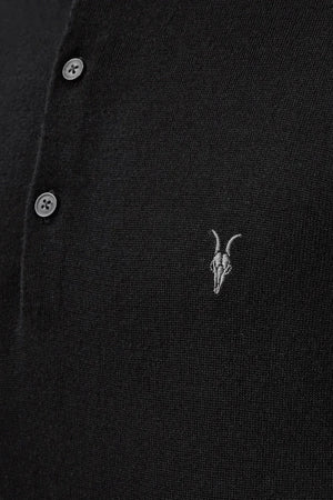 AllSaints Camiseta polo de lana para hombre MODE