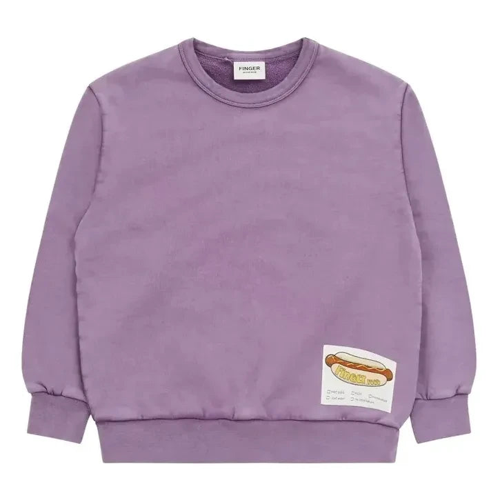 Finger in the nose - Sudadera de algodón orgánico Blow | Malva