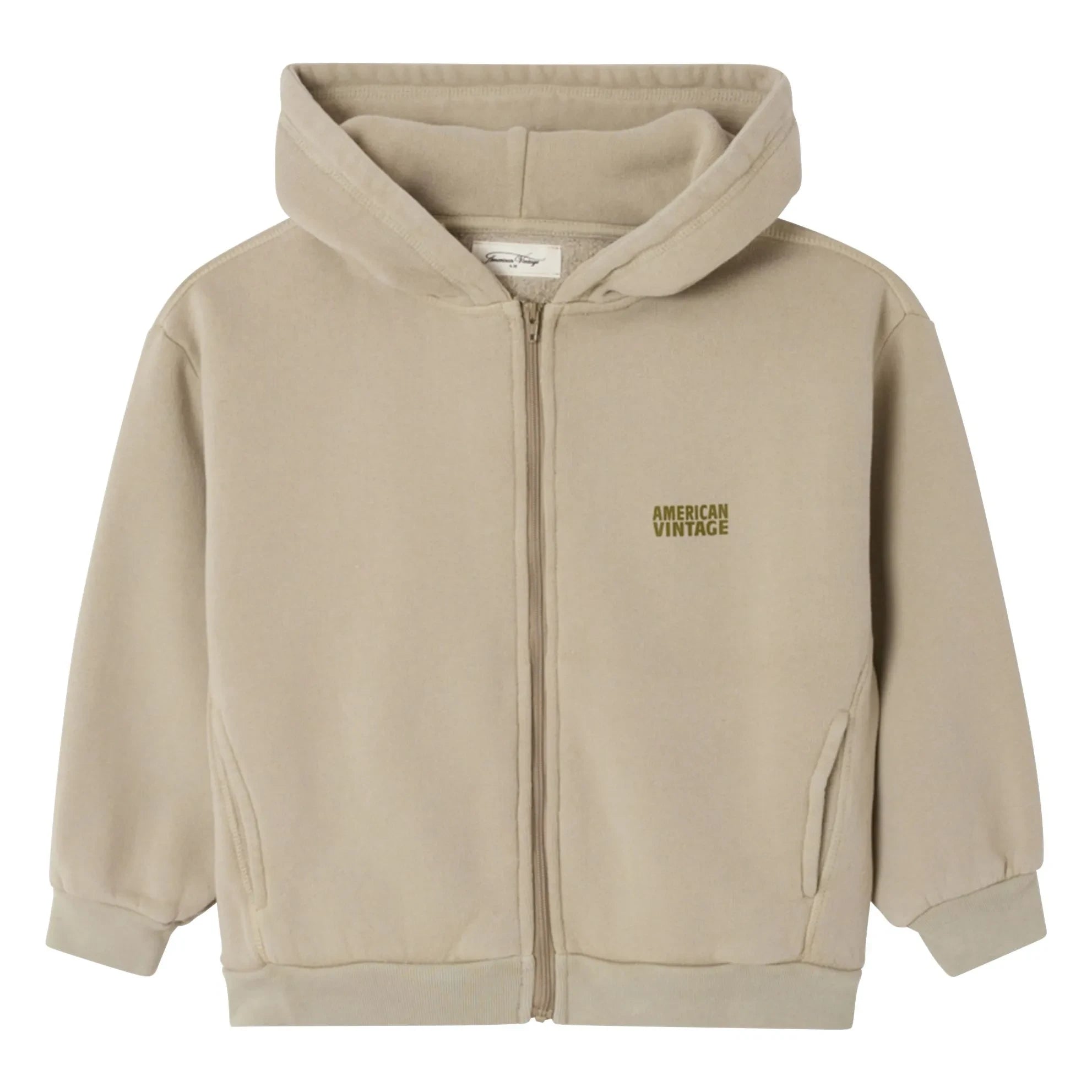 American Vintage - Sudadera con cremallera Izubird | Gris claro