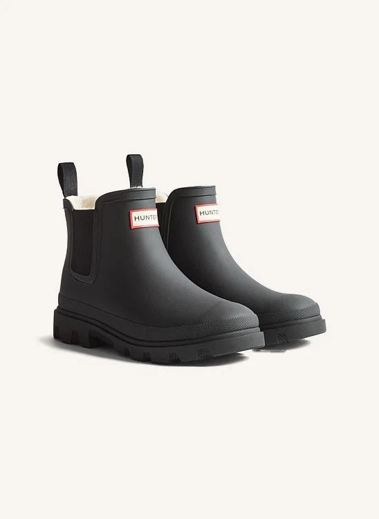 Hunter - Botas Chelsea Downpour Cortas | Negro