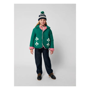 Bobo Choses - Chaqueta de fibra reciclada impermeable de doble cara | Verde