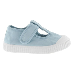 Victoria - Zapatillas Scratch Lona Tira | Azul claro