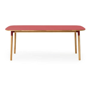 Normann Copenhagen - Mesa rectangular Form 95x200 cm | Rojo