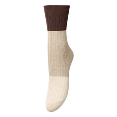 Becksöndergaard - Calcetines de bambú con bloques de color | Beige