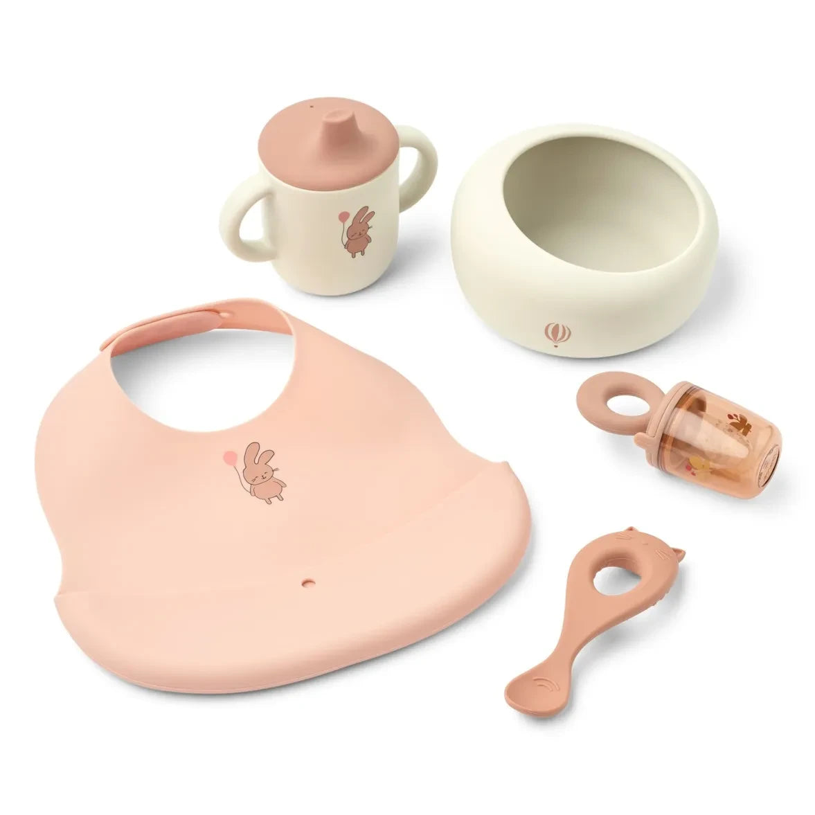 Liewood - Set de comida Mileah | Wild child/Rosey