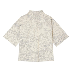 Bonpoint - Camisa de algodón orgánico Erian Paysage | Crudo