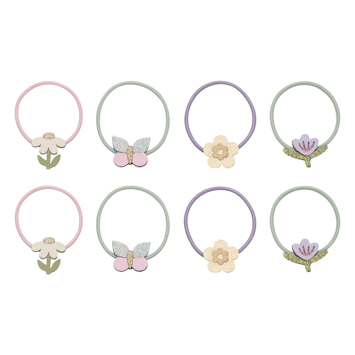 Mimi & Lula - Set de 8 horquillas de flores | Lila