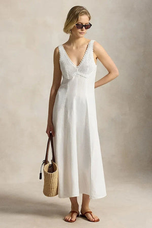 Vestido de lino de verano Polo Ralph Lauren