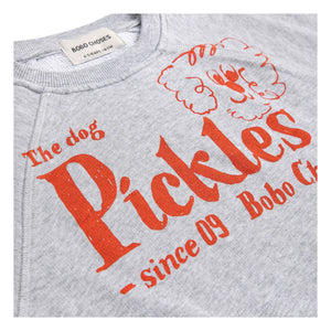 Bobo Choses - Sudadera sin mangas de algodón orgánico The Dog Pickles | Gris jaspeado