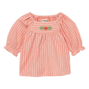 Cozmo - Blusa de rayas amapola | Rosa