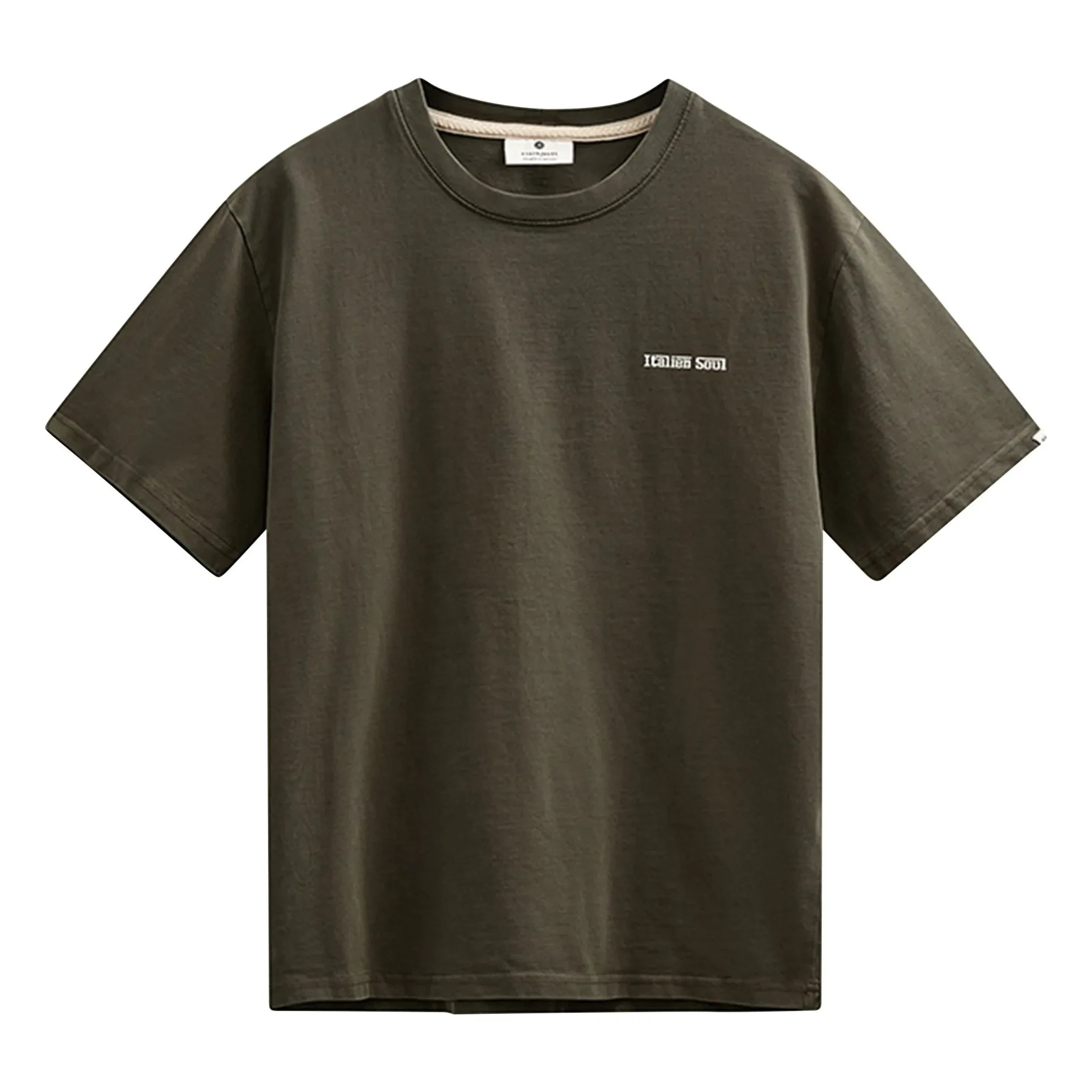 Anerkjendt - Camiseta italiana Akvillads | Verde oscuro
