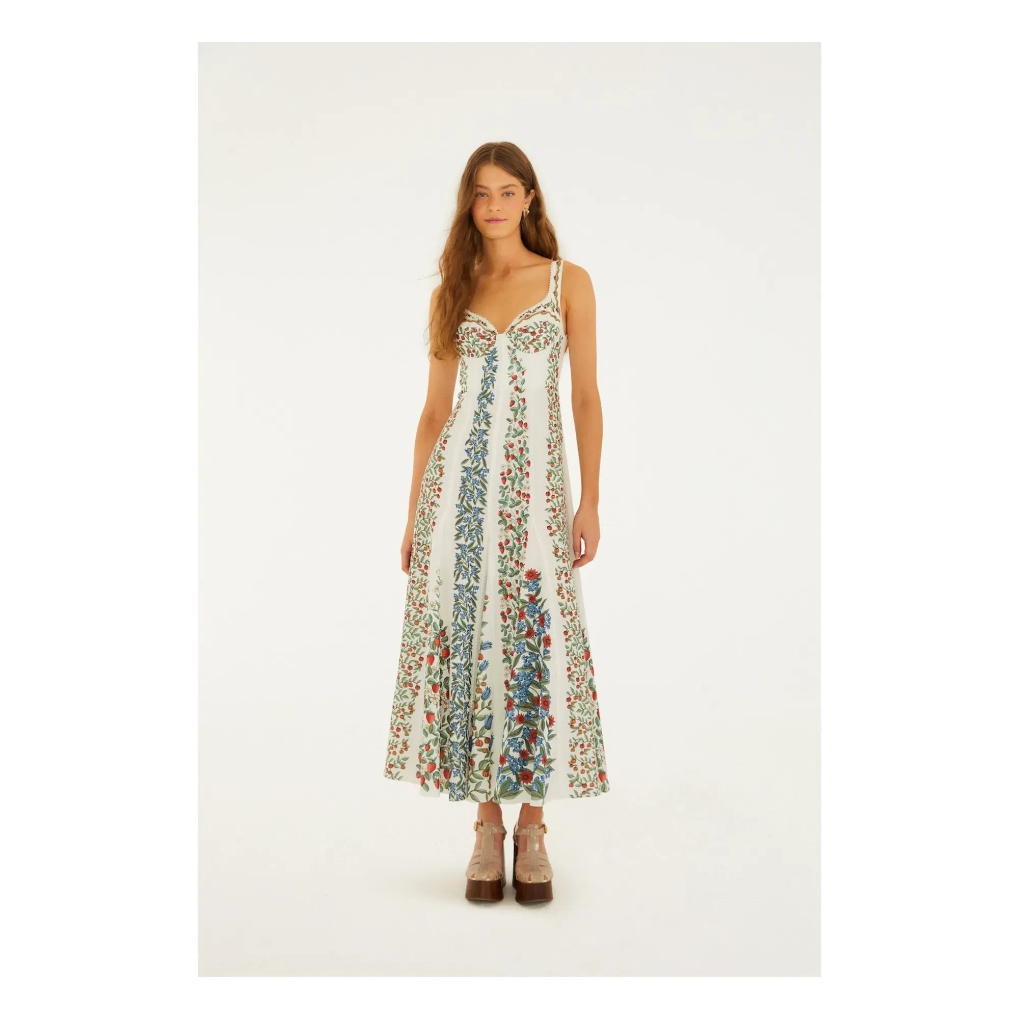 Farm Rio - Vestido Fruit Beauty | Blanco
