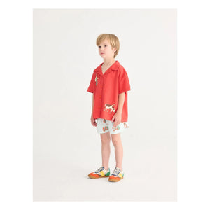 Bobo Choses - Shorts de tomate de algodón orgánico | Azul claro