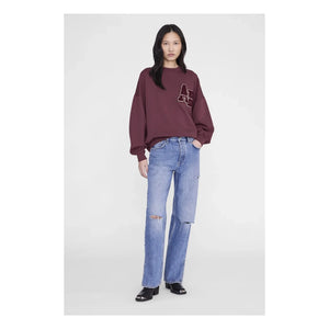 Anine Bing - Miles Letterman sweatshirt | Bordo