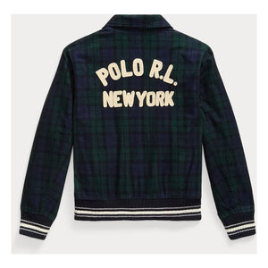 Ralph Lauren - Cazadora bomber a cuadros | Azul marino