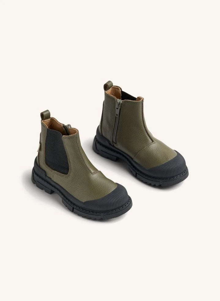 Wheat - Bota de cuero Saida Tex | Caqui