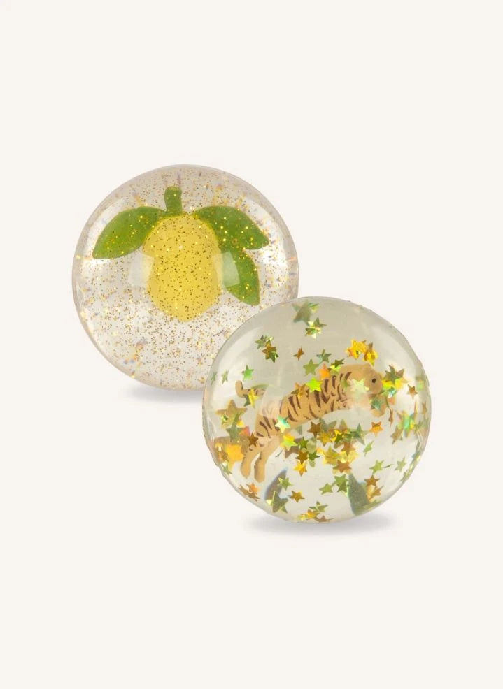 Konges Sløjd - Pelotas Saltarinas Limón/Tigre - Set de 2 | Amarillo