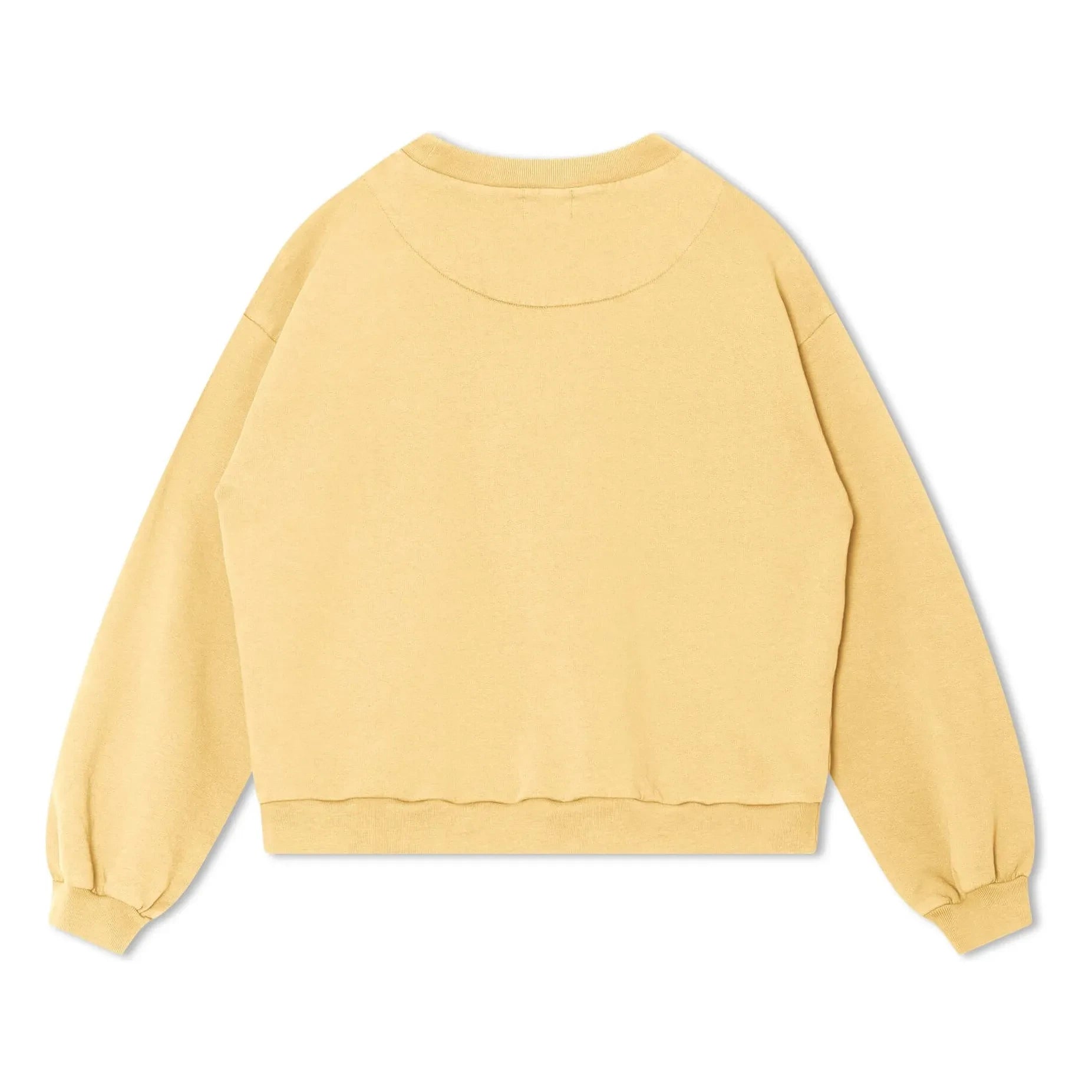 Matona - Sudadera lisa de algodón orgánico | Amarillo claro