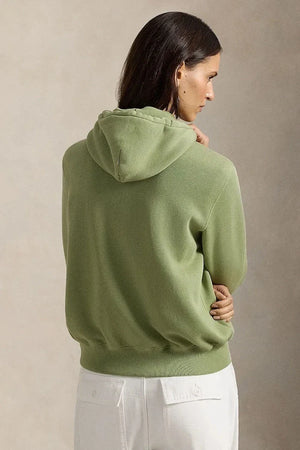 Sudadera con capucha y cremallera de algodón para mujer Polo Ralph Lauren