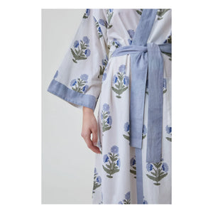 Scarlette Ateliers - Kimono blanco con estampado de amapolas Clark