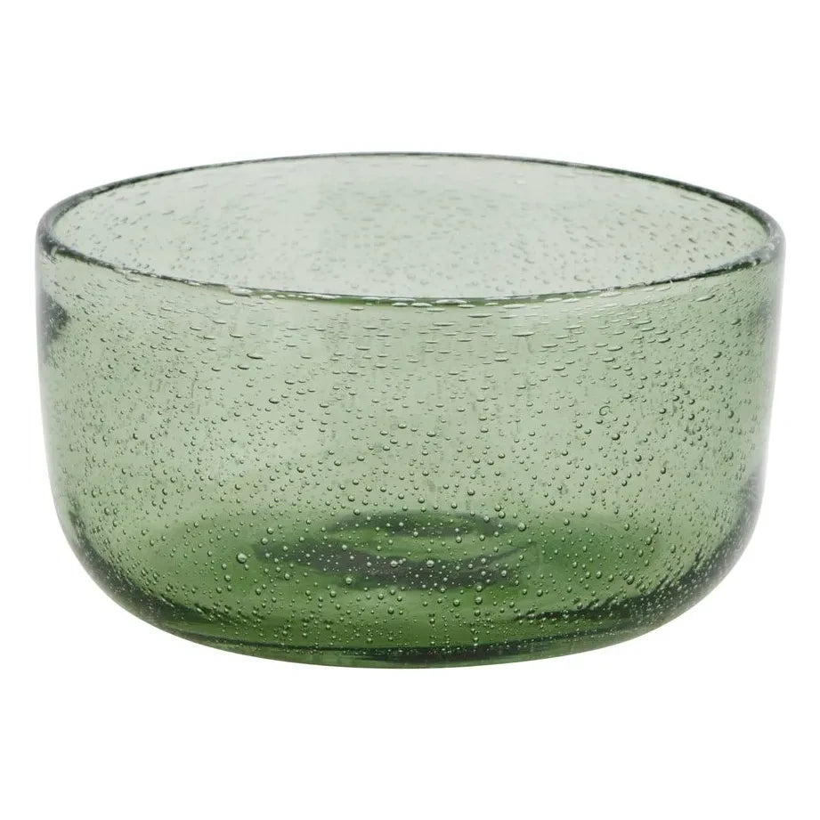 Madam Stoltz - Cuenco de cristal de colores | Verde