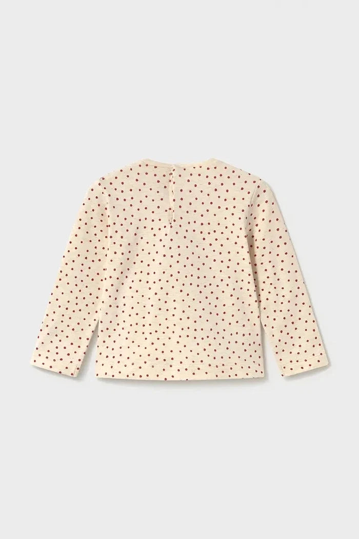 Blusa de manga larga de algodón y elastano Mayoral para niños