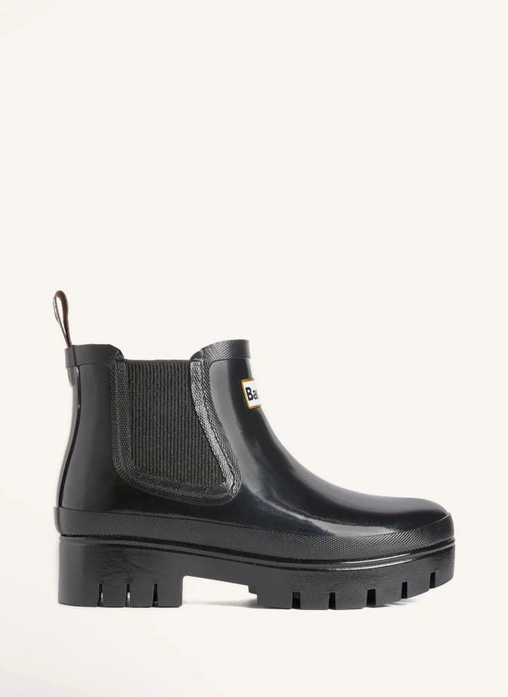 Barbour - Halton Botas Welly con pelo sintético | Negro
