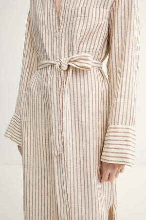Marc O'Polo vestido camisero de lino